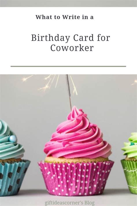 If you're close with your boss, then you might find it easier to. What to Write in a Birthday Card: Messages and Wishes | Birthday cards, Coworkers birthday ...