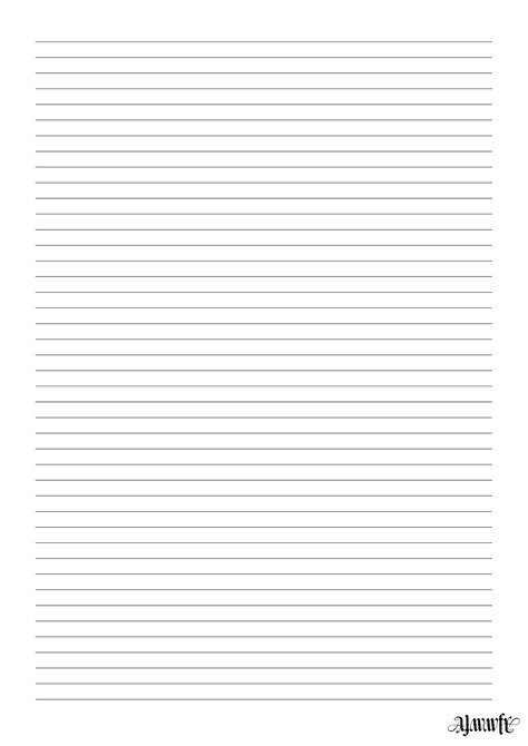 A4 Lined Paper