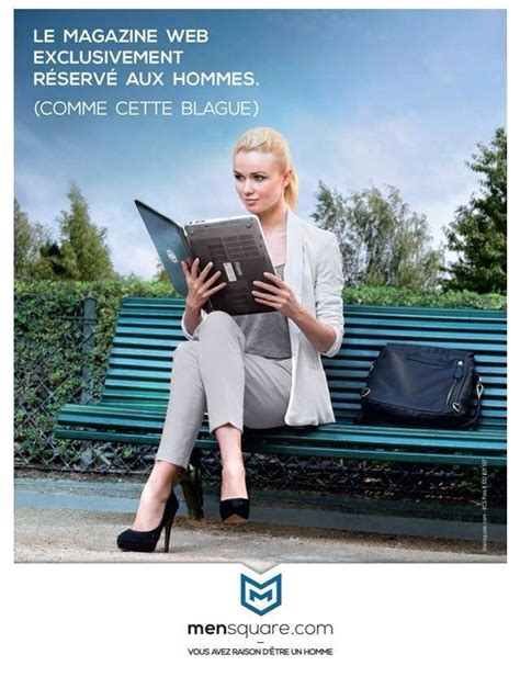Affiche Publicitaire Sexiste Pour La Promotion De Magazine Web Pour Hommes Pub