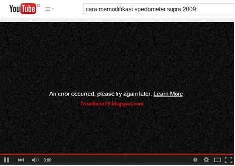 Cara Mengatasi Youtube An error occurred, please try again ...