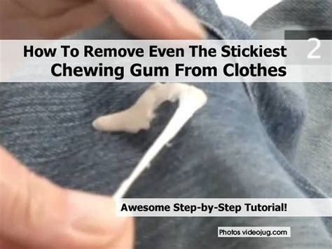 These properties of chewing gum make it difficult to remove gum from clothes, hair, carpet and so on but with a few tricks you can get it off. How To Remove Even The Stickiest Chewing Gum From Clothes