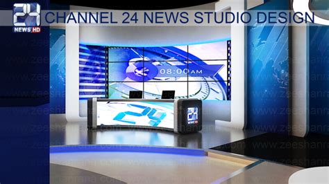 Set Designs For Channel 24 By Zeeshan Rana Grafixgold At