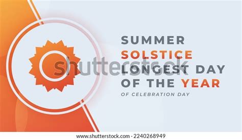 Summer Solstice Longest Day Year Celebration Stock Vector Royalty Free 2240268949 Shutterstock