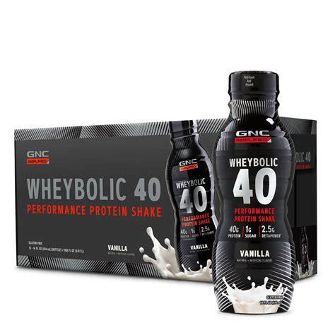 GNC AMP Wheybolic High Protein Drink - Vanilla - 12 Pack | GNC