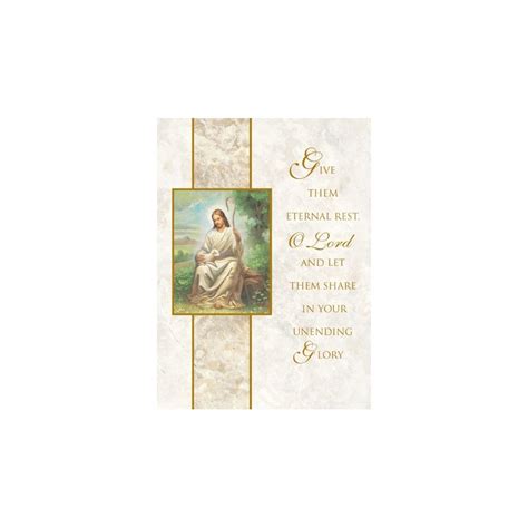 This makes it more convenient when the need arises. Eternal Rest Mass Card-catholic mass cards-mass cards for the deceased-funeral mass cards