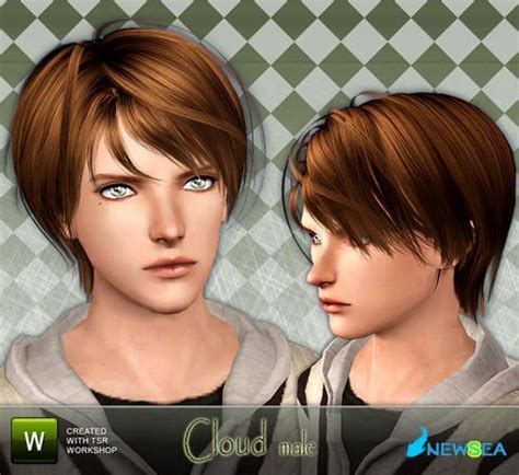 Newsea Cloud Male Hairstyle The Sims Sims Sims Mods Sims Mods