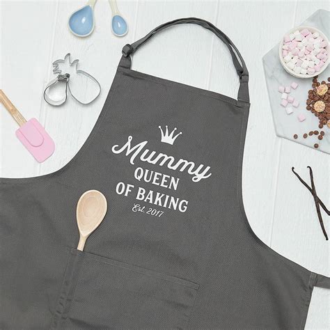Personalised Queen Of Baking Kitchen Apron By Owl And Otter