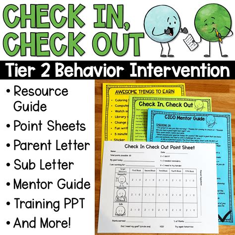 Check In Check Out Behavior Intervention Guide And Documents Shop The