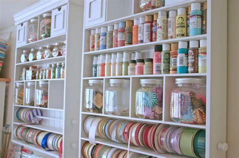 My stamp room renovation is finally complete, so today i thought i would give you a new craft room tour. craft room wall shelving 19 | Craft room, Scrapbook room ...