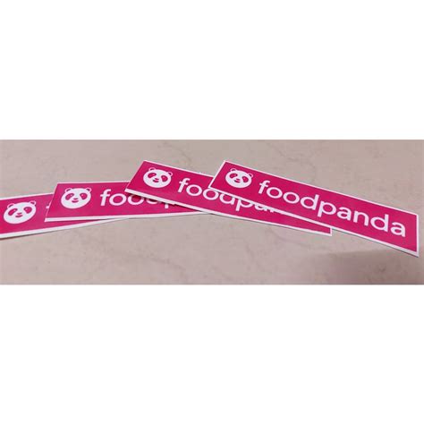 Foodpanda Waterproof Laminated Vinyl Sticker Shopee Philippines