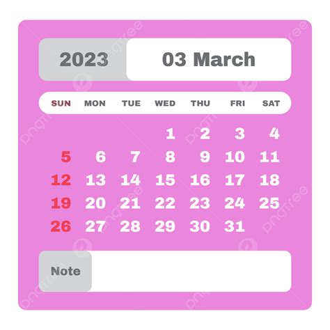 March Calendar 2023 March Calendar 2023 Png And Vector With