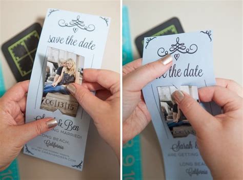 5 paper stocks & 2 sizes available. Learn how to easily make your own magnet save the dates ...