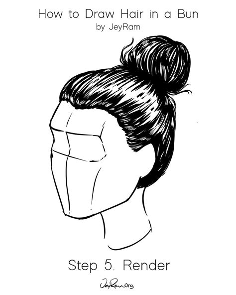 How To Draw Hair In A Bun Easy Tutorial For Beginners Jeyram Drawing