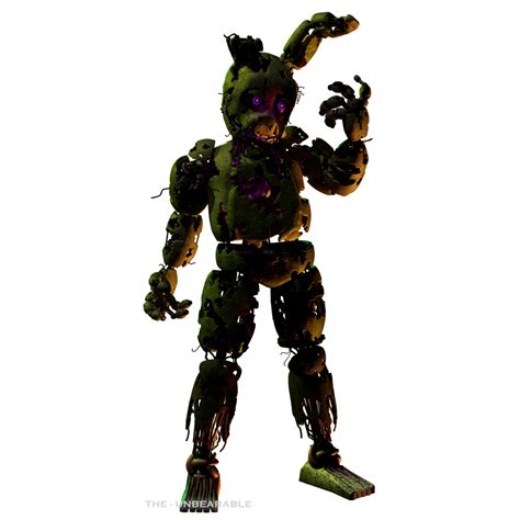Springtrap Character Render By Theunbearable101 On Deviantart