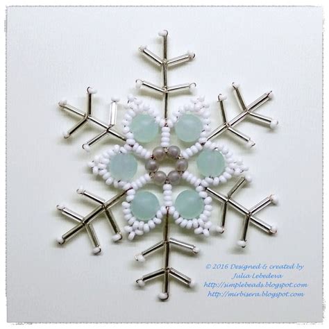 Beading For The Very Beginners Beaded Snowflake