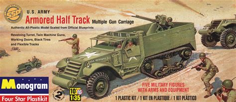 Monogram® Armored Half Track Plastic Model Kit 135 Scale 85 0034