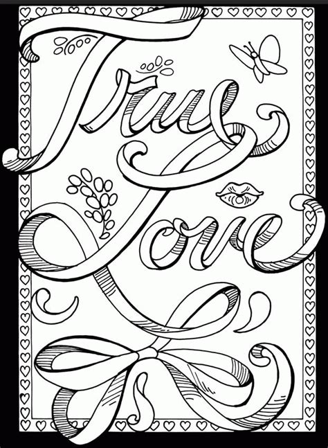 Print a copy of this page and color it, while sitting down and thinking about how much you love your significant. Free Coloring Pages For Adults Love - Coloring Home