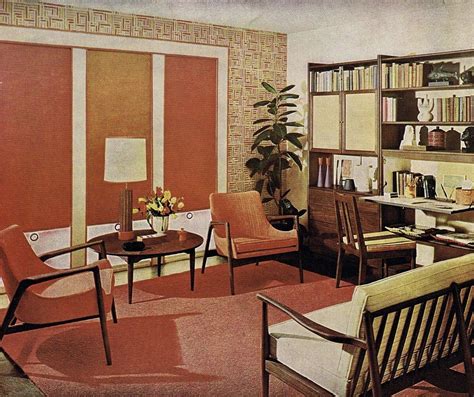 Mcm Office Mid Century Living Room Mid Century Modern Design Retro