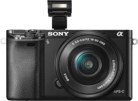 Sony Alpha A6000 Mirrorless Camera With 16 50mm Retractable Lens Black