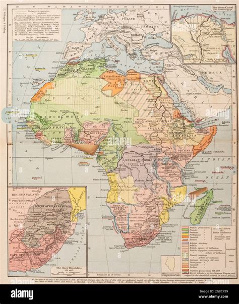 Map Of Africa European Colonies Hi Res Stock Photography And Images Alamy