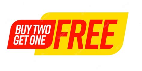 Premium Vector Buy Two Get One Free Bogo Template Voucher Or Coupon Set