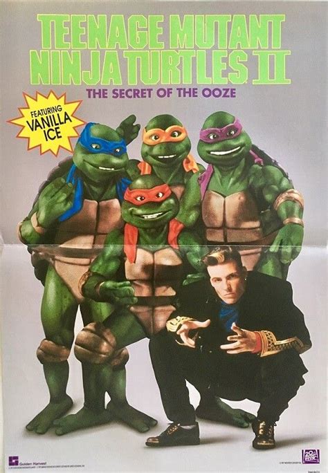 Teenage Mutant Ninja Turtles Poster Featuring Vanilla Ice Available For Purchase From Our