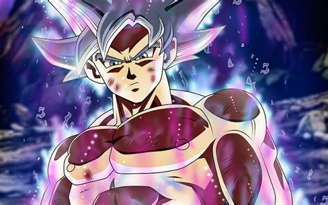 Download Wallpapers Black Goku 4k Purple Fire Flames Dbs Son Goku Black