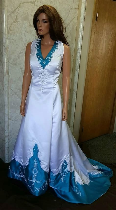 Tunnels beaches in north devon is settled in the rugged coastline with breathtaking views. White Turquoise Wedding Dress