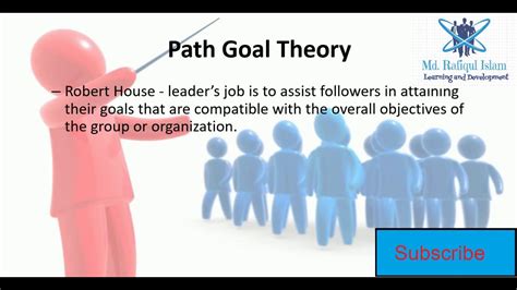 · it focuses on enhancing employees performance by focusing on employees motivation. Path Goal Theory of Leadership - YouTube