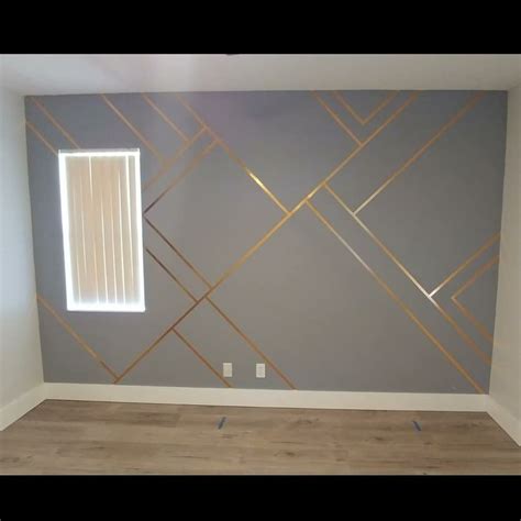 Washi Tape Geometric Wall Art Bedroom Wall Designs Wall Decor Design