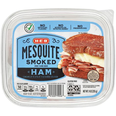 H E B Select Ingredients Mesquite Smoked Ham Shop Meat At H E B