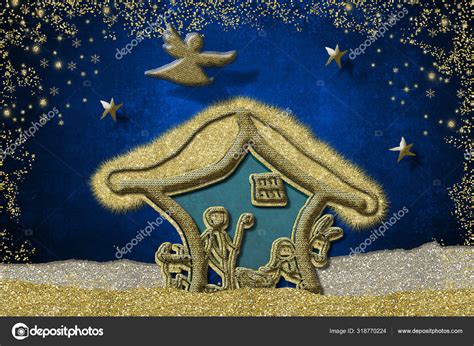 Funny Nativity Scene Christmas Card Stock Photo By ©risia 318770224