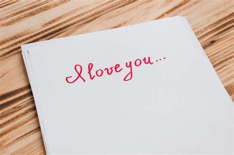 Premium Photo The Inscription I Love You On Paper The Concept Of