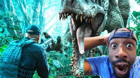Jurassic World Hunting Indominus Rex Reaction Youtube