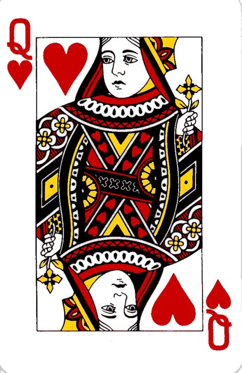 Playing Card Queen Of Hearts Hearts Playing Cards Queen Of Hearts