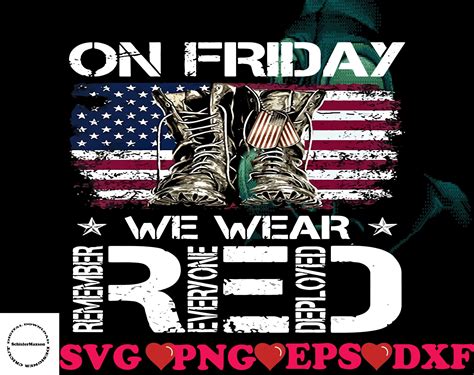 On Friday We Wear Red Svg Friday Svg Friday Red Svg Etsy