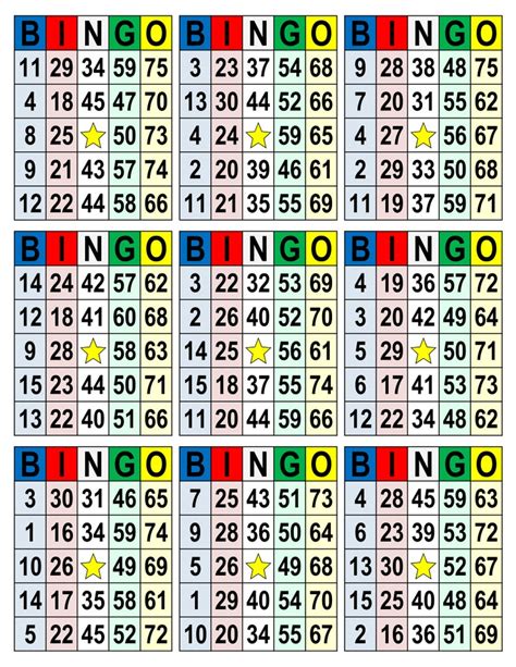 Bingo Cards 1008 Cards 9 Per Page Pdf Download Etsy