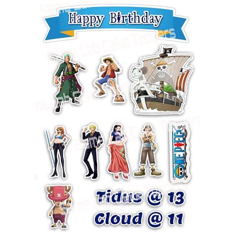One Piece Cake Topper Shopee Philippines
