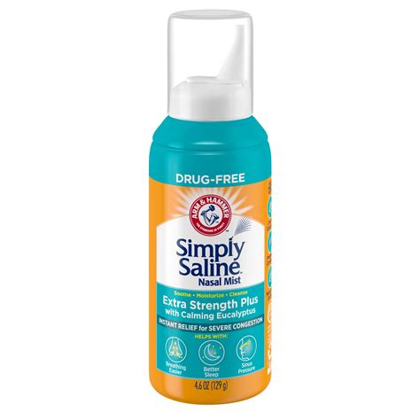 Buy Simply Saline Extra Strength Plus With Calming Eucalyptus For Severe Congestion Relief Nasal