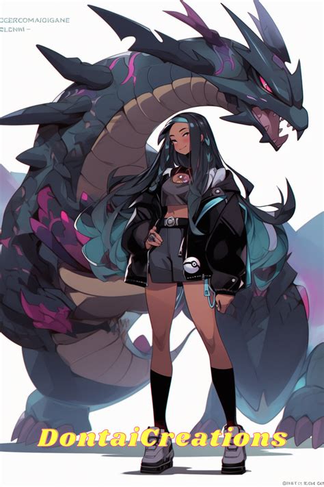 Some Pokemon Gym Leader Concept Art For A Dragon Type Gym Leader If