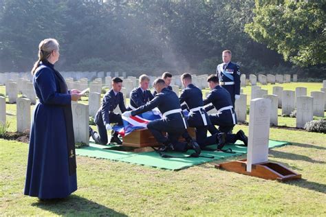 The Remains Of Raf Airmen Who Died During Ww2 Were Laid To Rest During