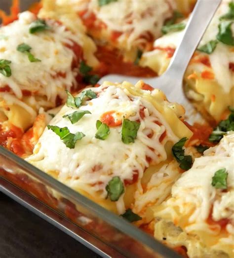 Easy Cheesy And Healthy Lasagna Rolls Really Easy To Make And Are A