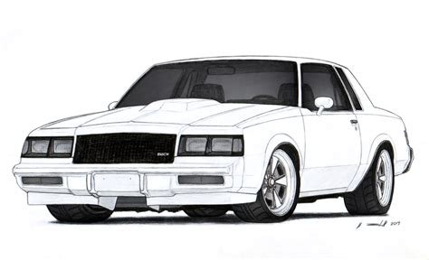 1986 Buick Grand National Drawing By Vertualissimo On Deviantart