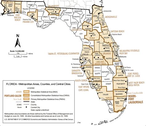 Buy the expertrating online personal trainer certification for $69.99 (includes courseware and testing fee). Map of Metropolitan areas of Florida, 1999