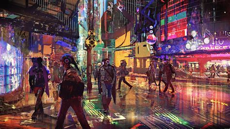 Cyber Science Fiction Digital Art Concept Art Cyberpunk Artwork