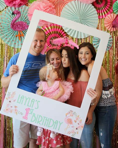 Diy Photo Booth Frame For Birthday Party Hanging Polaroid Frame