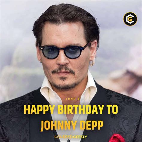 Coveredgeekly On Twitter Happy Birthday To Johnny Depp Who Turns 60