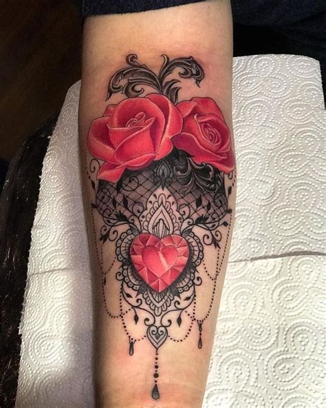 Lace And Roses Tattoo Lace Tattoo Lace Thigh Tattoos Lace Rose Tattoos