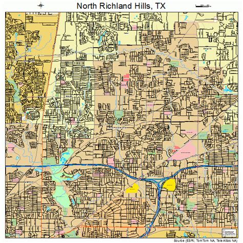 North Richland Hills Texas Street Map 4852356