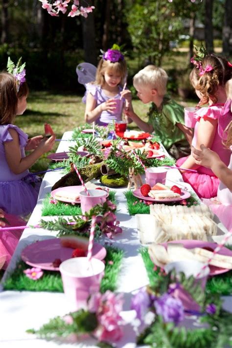 Fairy Party Table Feengeburtstag Kinder Geburtstagsideen Mädchen
